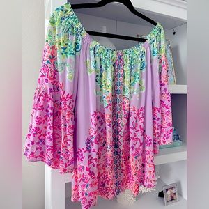 Lilly Pulitzer Nevie Off-The-Shoulder Top